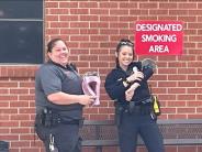 ASO Randolph and Ofc. Wright rescue some baby Opossums