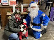 Blue Santa and K9 Hank are ready for Shop with a Cop 2022