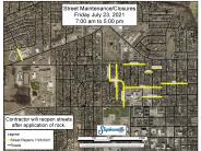 2021 Chip Seal Road Closure for 7-23-2021